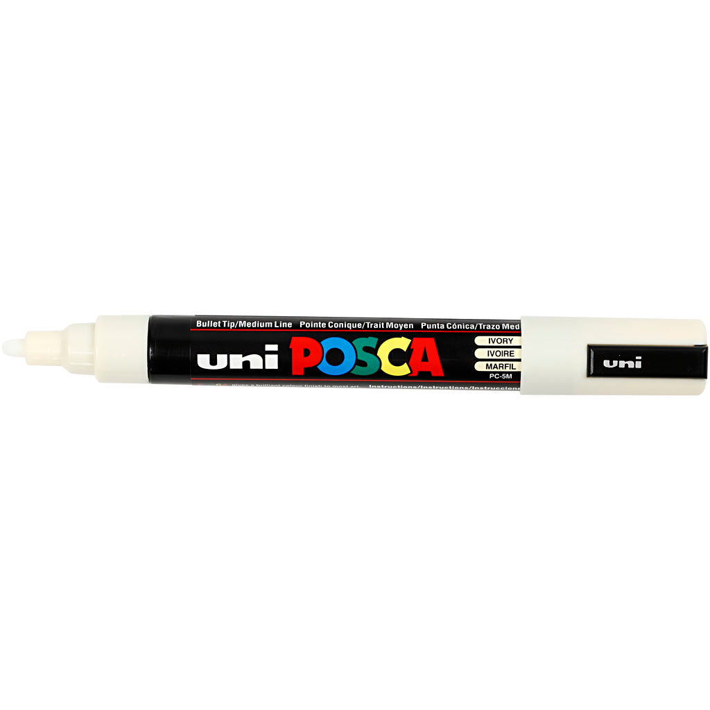 Pennarello Posca, dim. PC-5M, ampiezza tratto 2,5 mm, medium, avorio, 1 pz [HOB-276019]