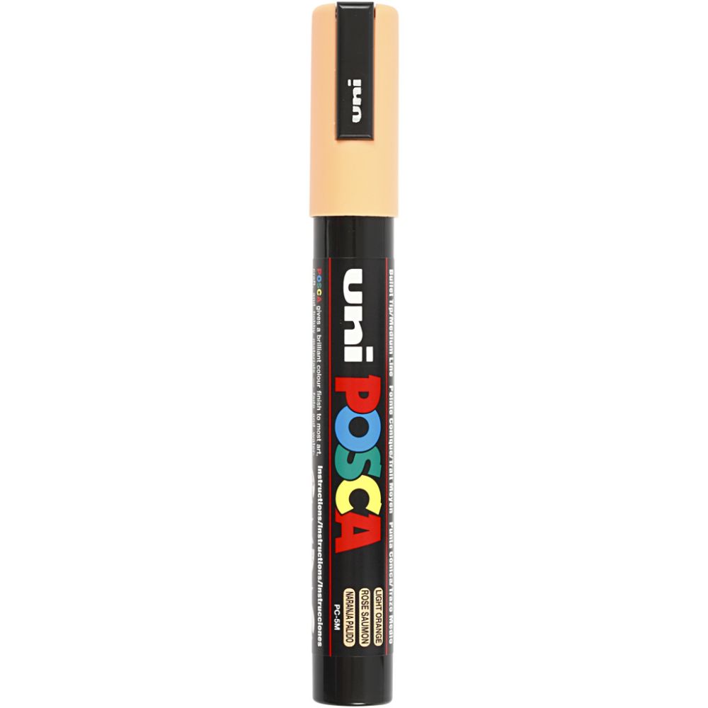 Pennarello Posca, dim. PC-5M, ampiezza tratto 2,5 mm, medium, pale orange, 1 pz [HOB-276030]