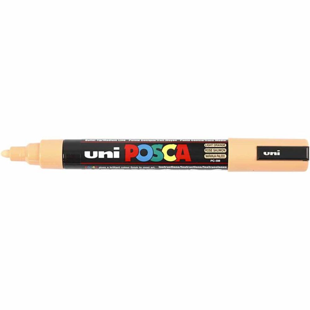Pennarello Posca, dim. PC-5M, ampiezza tratto 2,5 mm, medium, pale orange, 1 pz [HOB-276030]