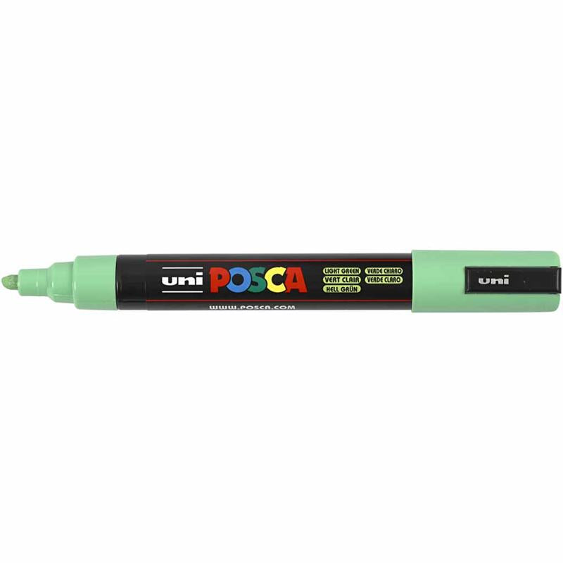 Pennarello Posca, dim. PC-5M, ampiezza tratto 2,5 mm, medium, verde chiaro, 1 pz [HOB-276033]