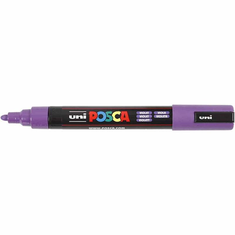 Pennarello Posca, dim. PC-5M, ampiezza tratto 2,5 mm, medium, violetto, 1 pz [HOB-276055]