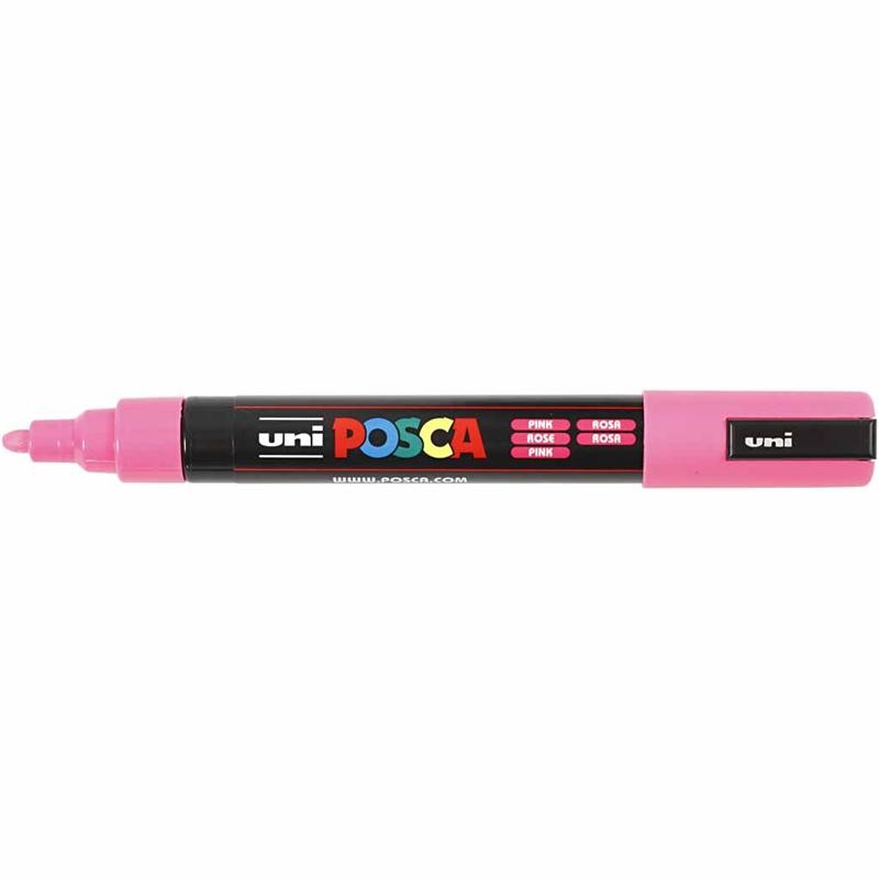 Pennarello Posca, dim. PC-5M, ampiezza tratto 2,5 mm, medium, rosa, 1 pz [HOB-276056]
