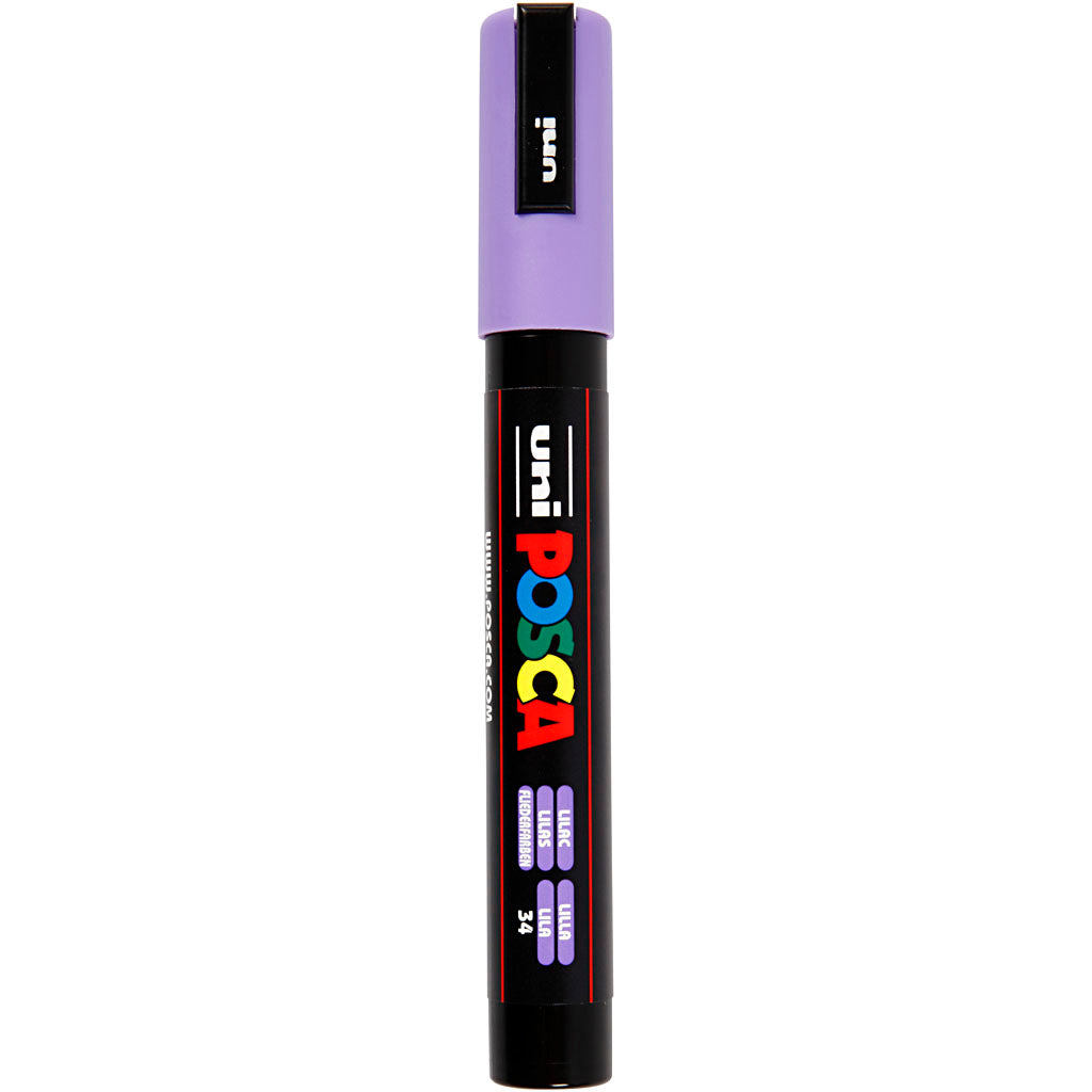 Posca Marker, no. PC-5M, line 2,5 mm, medium, lilac