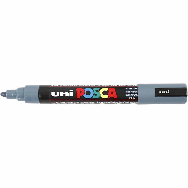 Pennarello Posca, dim. PC-5M, ampiezza tratto 2,5 mm, medium, slate grey, 1 pz [HOB-276096]