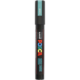 Pennarello Posca, dim. PC-5M, ampiezza tratto 2,5 mm, medium, verde metallico, 1 pz [HOB-276870]