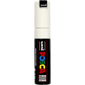 Pennarello Posca, dim. PC-8K, ampiezza tratto 8 mm, broad, bianco, 1 pz [HOB-278052]