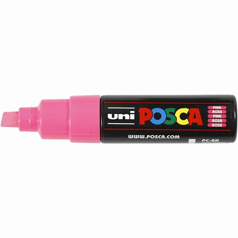 Pennarello Posca, dim. PC-8K, ampiezza tratto 8 mm, broad, rosa, 1 pz [HOB-278056]
