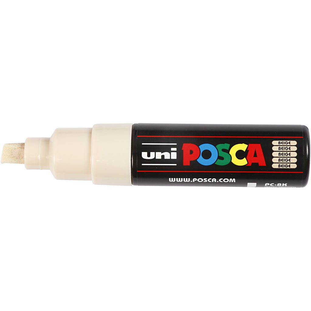 Pennarello Posca, dim. PC-8K, ampiezza tratto 8 mm, broad, beige, 1 pz [HOB-278088]