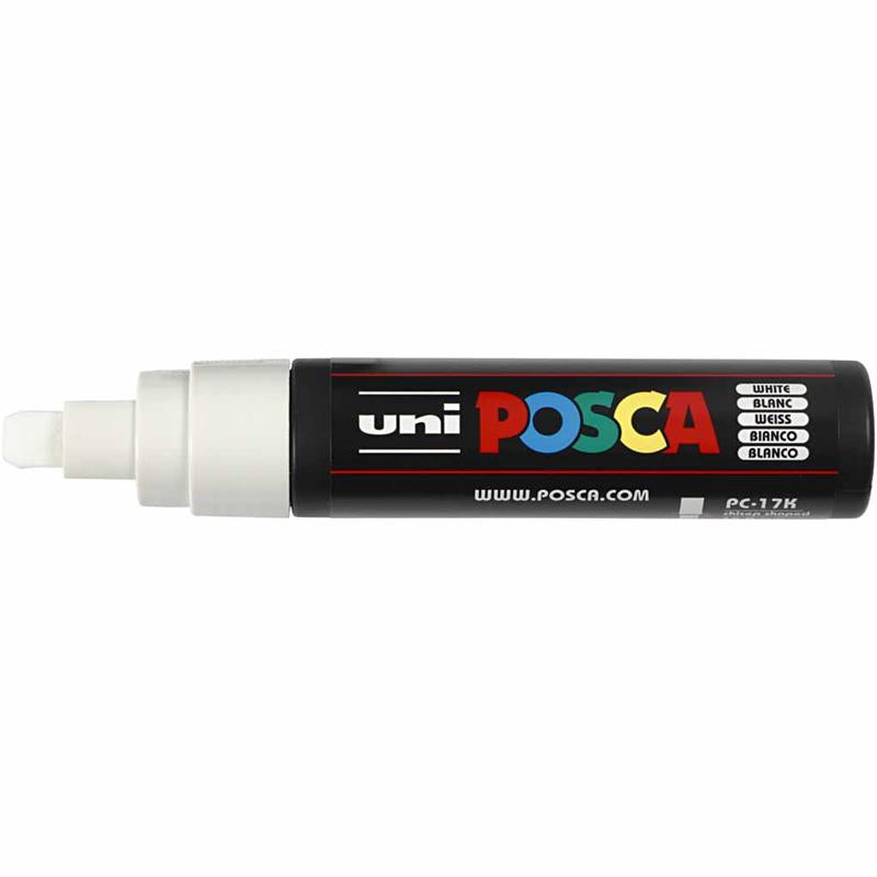 Pennarello Posca, dim. PC-17K, ampiezza tratto 15 mm, extra broad, bianco, 1 pz [HOB-279052]
