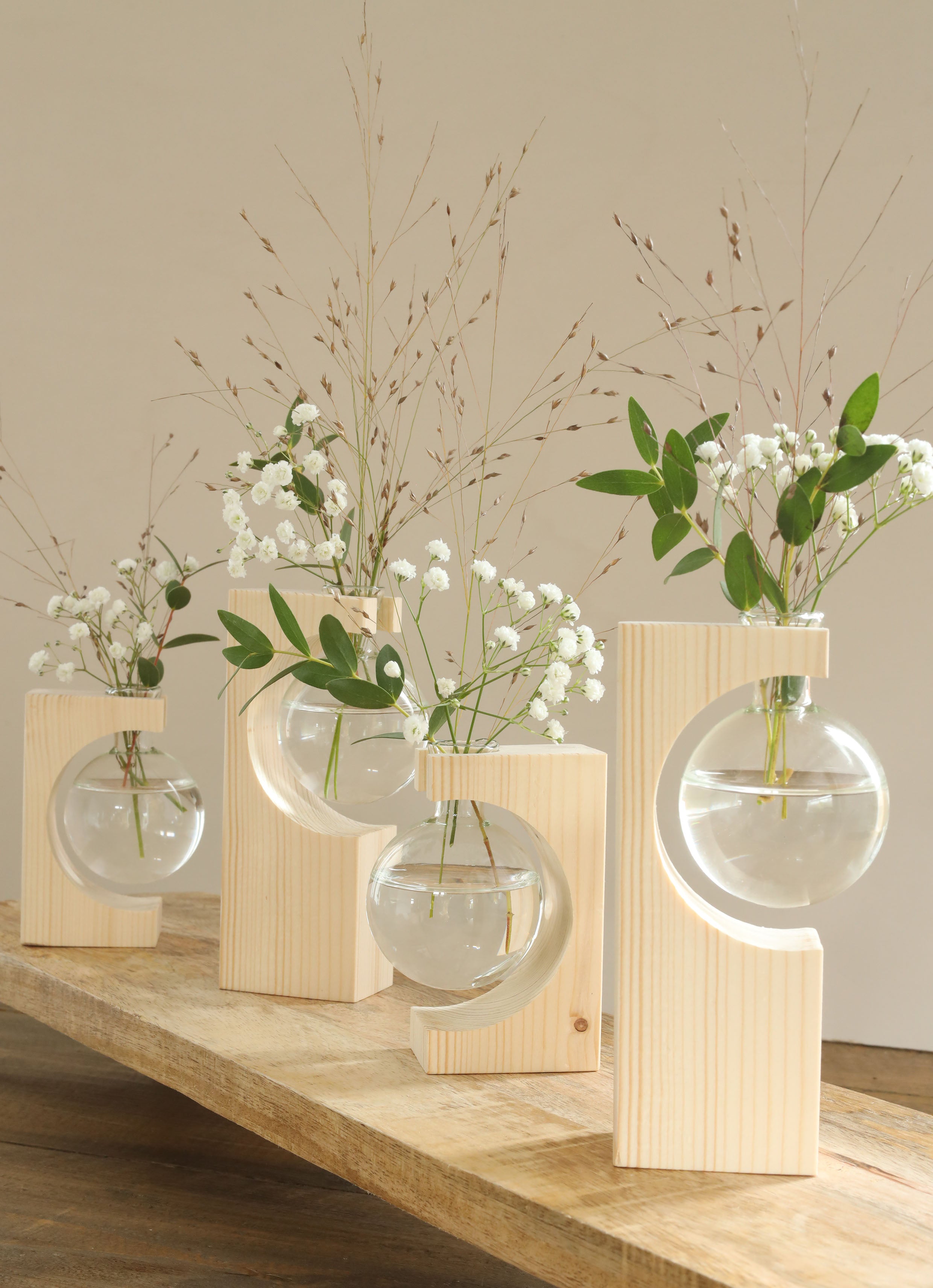 Vaso a sfera Dori l.5,5 x l.4 x h.10cm (6 pz) [IFS-28001]