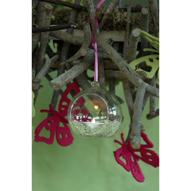 Sfera in vetro per lumino Ø 10 cm x 11,8 cm (6 pezzi) [IFS-28051]