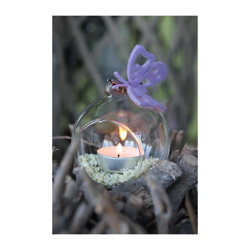 Sfera in vetro per lumino Ø 12 cm x 12,5 cm (4 pezzi) [IFS-28052]