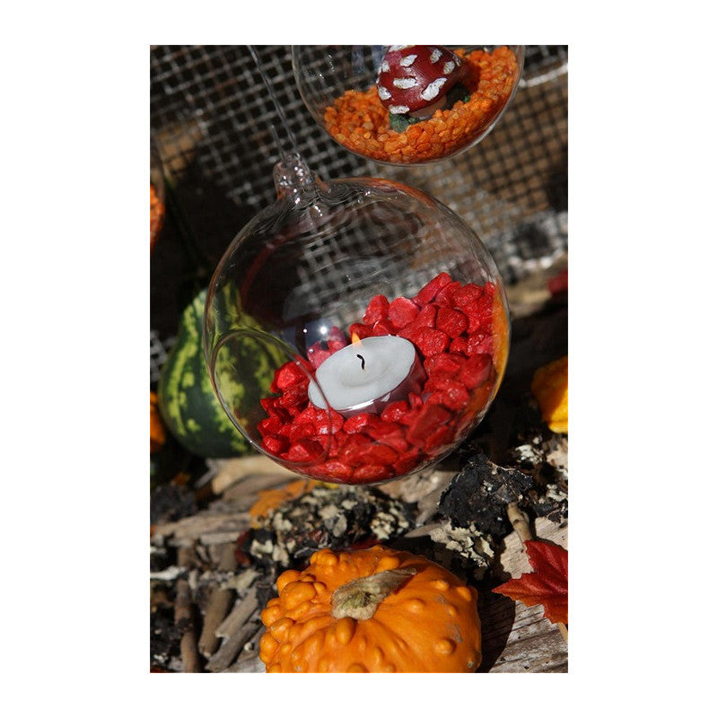 Sfera in vetro per lumino Ø 14 cm x 14,5 cm (4 pezzi) [IFS-28053]