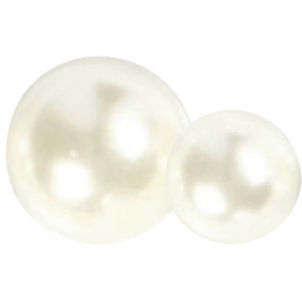 Mezze perle, misura 2-8 mm, bianco, 140 pz/ 1 conf. [HOB-28316]