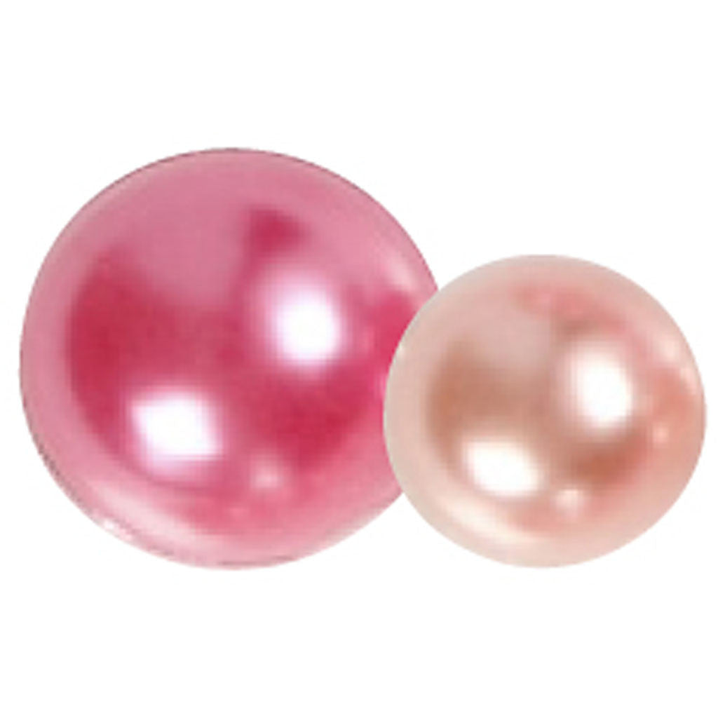 Mezze perle, misura 2-8 mm, rosa, 140 pz/ 1 conf. [HOB-28320]