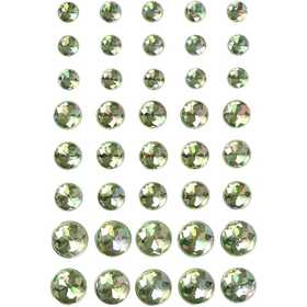 Diamanti sintetici, misura 6+8+10 mm, verde, 40 pz/ 1 conf. [HOB-28322]