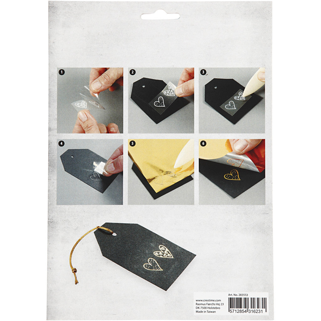 Deco Foil e fogli trasferibili, compleanno, foglio 15x15 cm, blu scuro, argento, 2x2 fgl./ 1 conf. [HOB-283553]