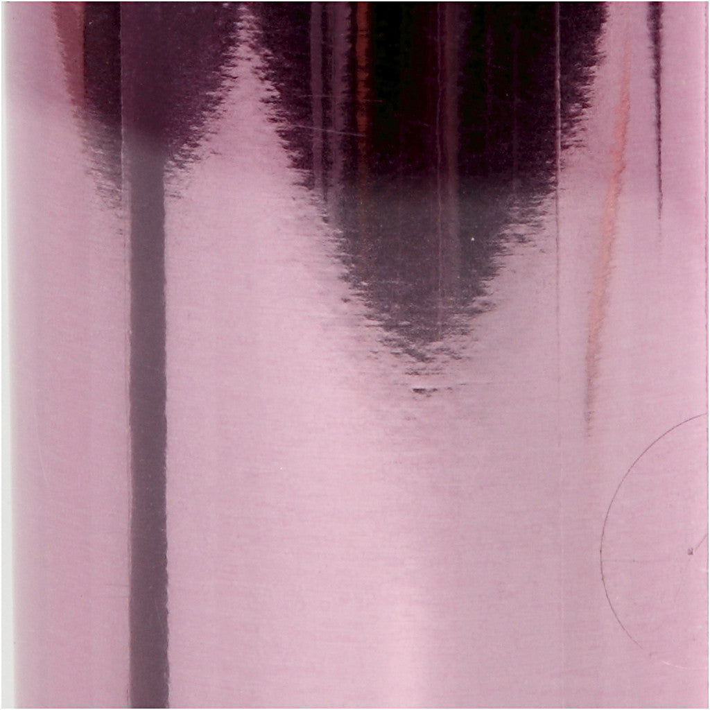 Pellicola decorativa, L: 15,5 cm, spess. 0,02 mm, rosa, 50 cm/ 1 rot. [HOB-283564]