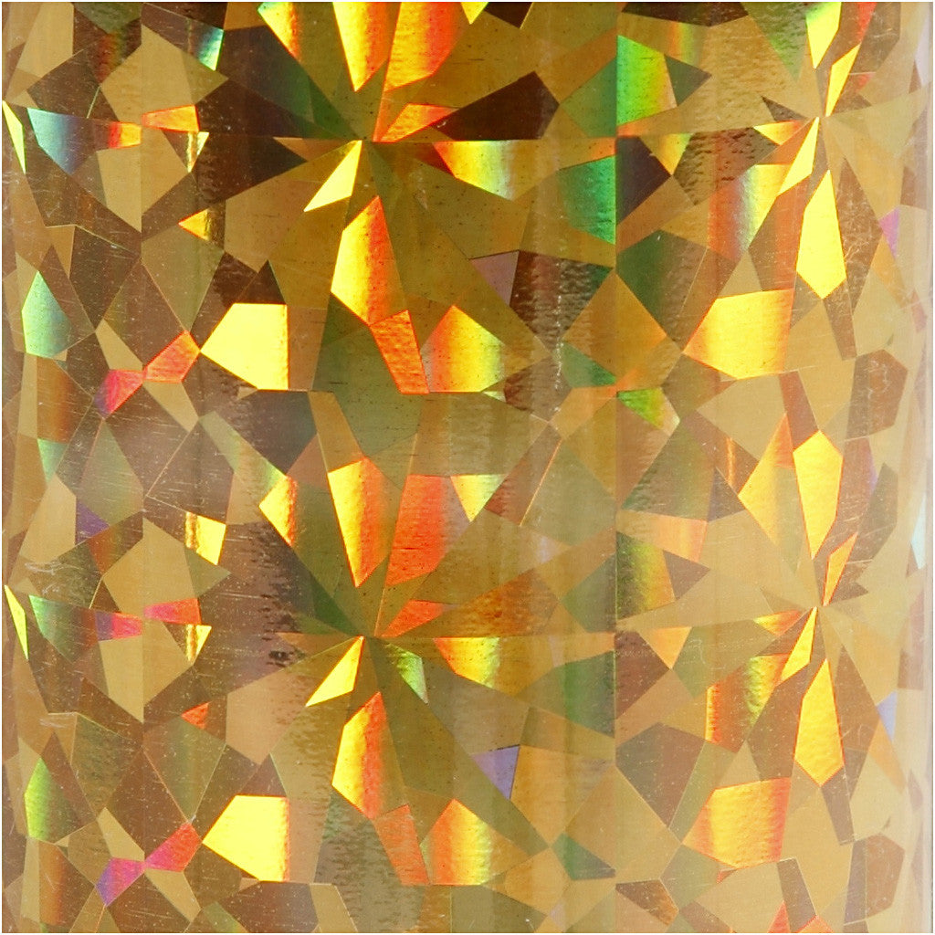 Pellicola decorativa, L: 15,5 cm, spess. 0,02 mm, oro, 50 cm/ 1 rot. [HOB-283568]