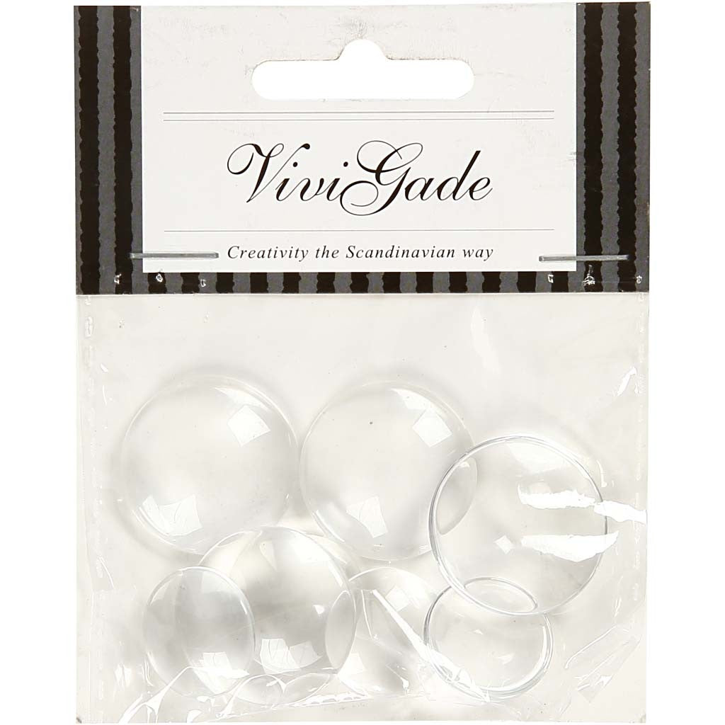 Cabochon, diam 18+25 mm, 8 pz/ 1 conf. [HOB-28394]