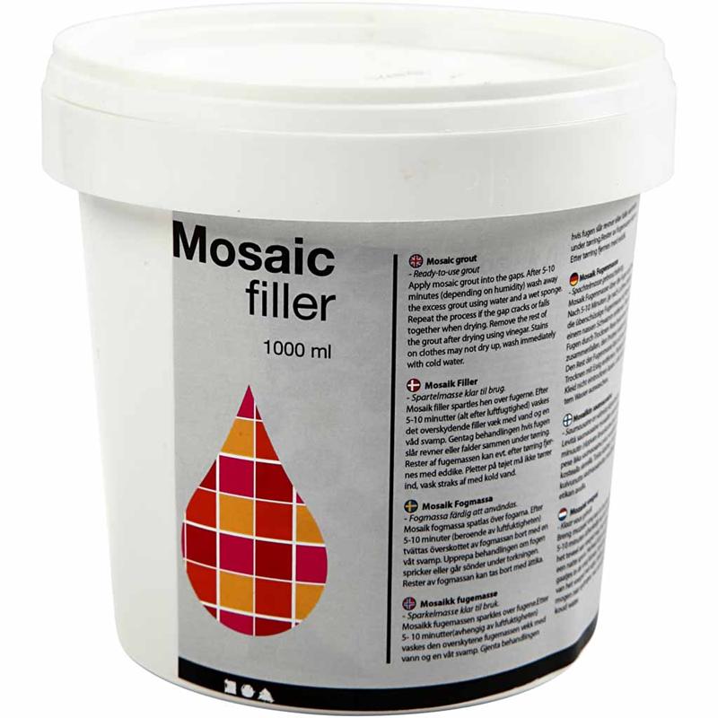 Stucco per Mosaico, bianco, 1000 ml/ 1 secch. [HOB-28455]