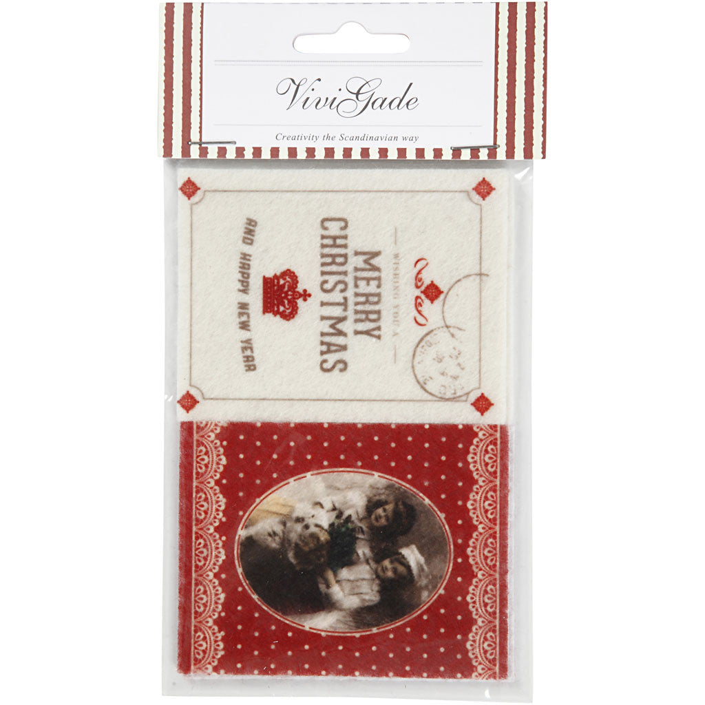 Adesivi in feltro, misura 6,5x8,5 cm, spess. 1 mm, 4 pz/ 1 conf. [HOB-28515]