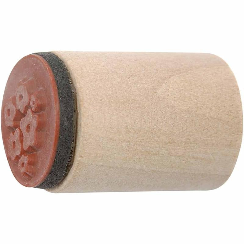 Timbri Decorativi, fiore e foglia, H: 26 mm, diam 20 mm, 15 pz/ 1 conf. [HOB-28578]