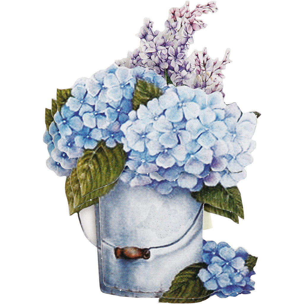 Motivi decoupage 3D, fiori , foglio 21x30 cm, 4 fgl./ 1 conf. [HOB-28703]