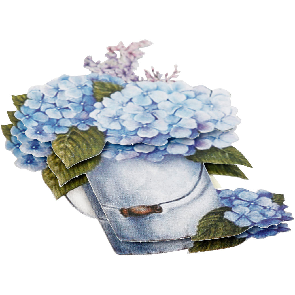 Motivi decoupage 3D, fiori , foglio 21x30 cm, 4 fgl./ 1 conf. [HOB-28703]