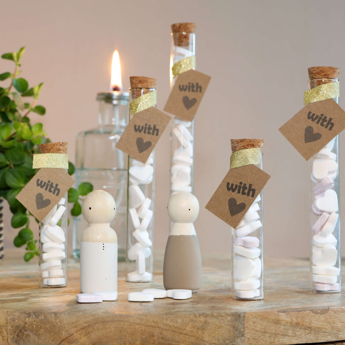 Tubo di vetro Ø2cm and 19cm alto (12 pcs.) [IFS-29108]