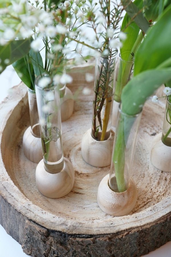 Base di legno con provetta Ø2cm e alta 10cm (1 pz) [IFS-29216]