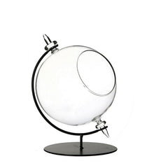 Sfera in vetro per lumino con supporto Ø 15 cm, H. 21 cm (1 pezzo) [IFS-29292]