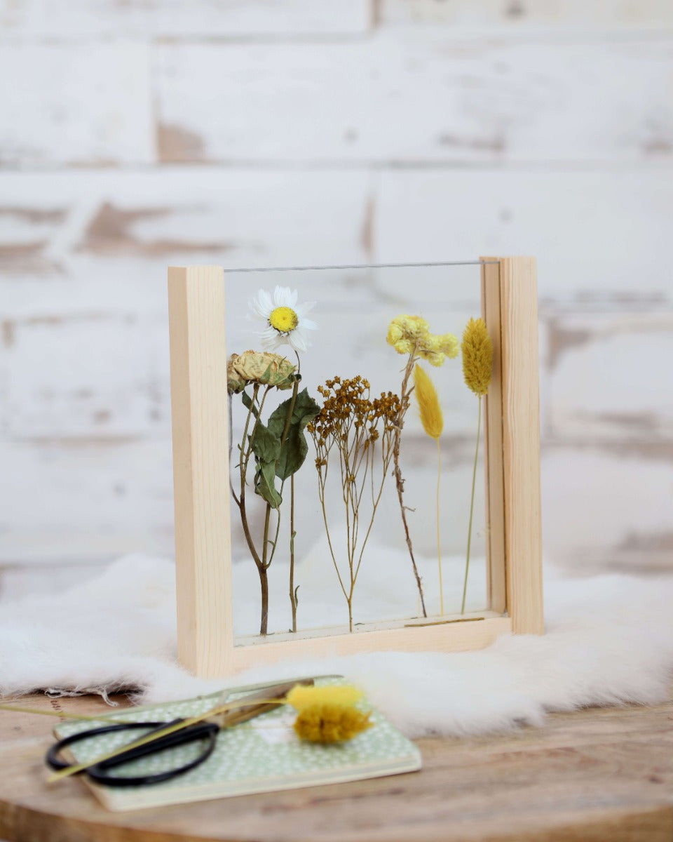 Wooden stand for dried flowers etc. 21cm high (1 pcs.) [IFS-29662]