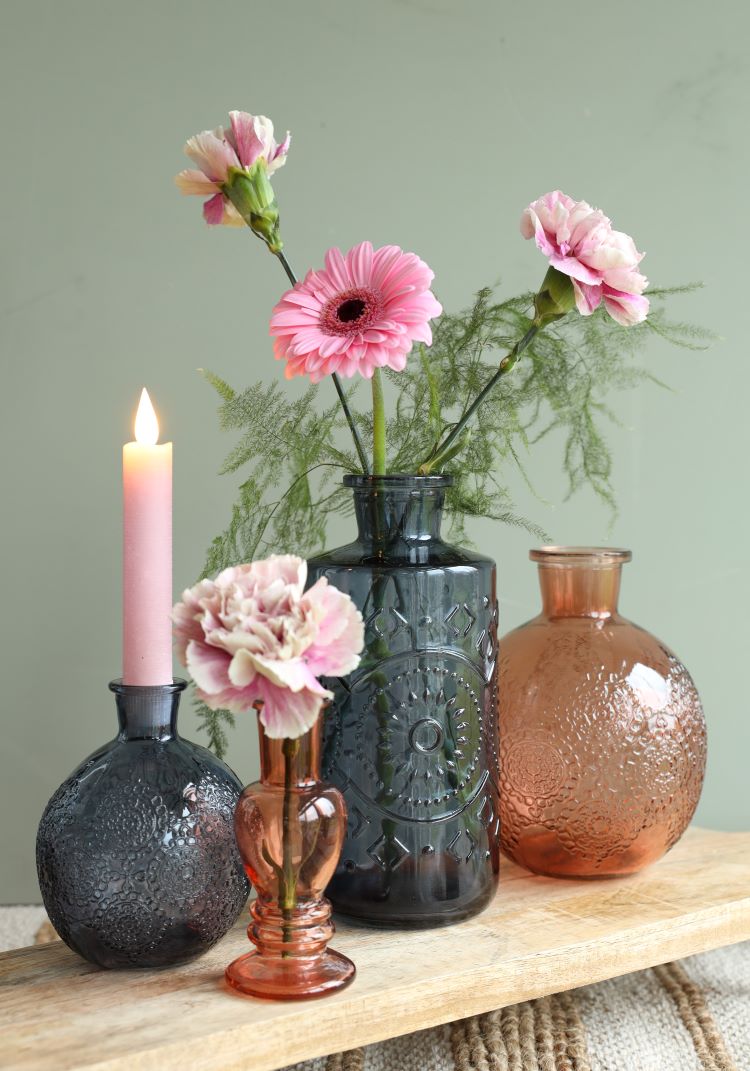 Vaso Venezia Ambra H: 11,3 x Ø5 cm (12 pz) [IFS-29883]