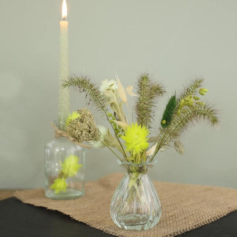 Vaso di fiori Ø7 h: 9 cm Trasparente (12 pz) [IFS-29800]