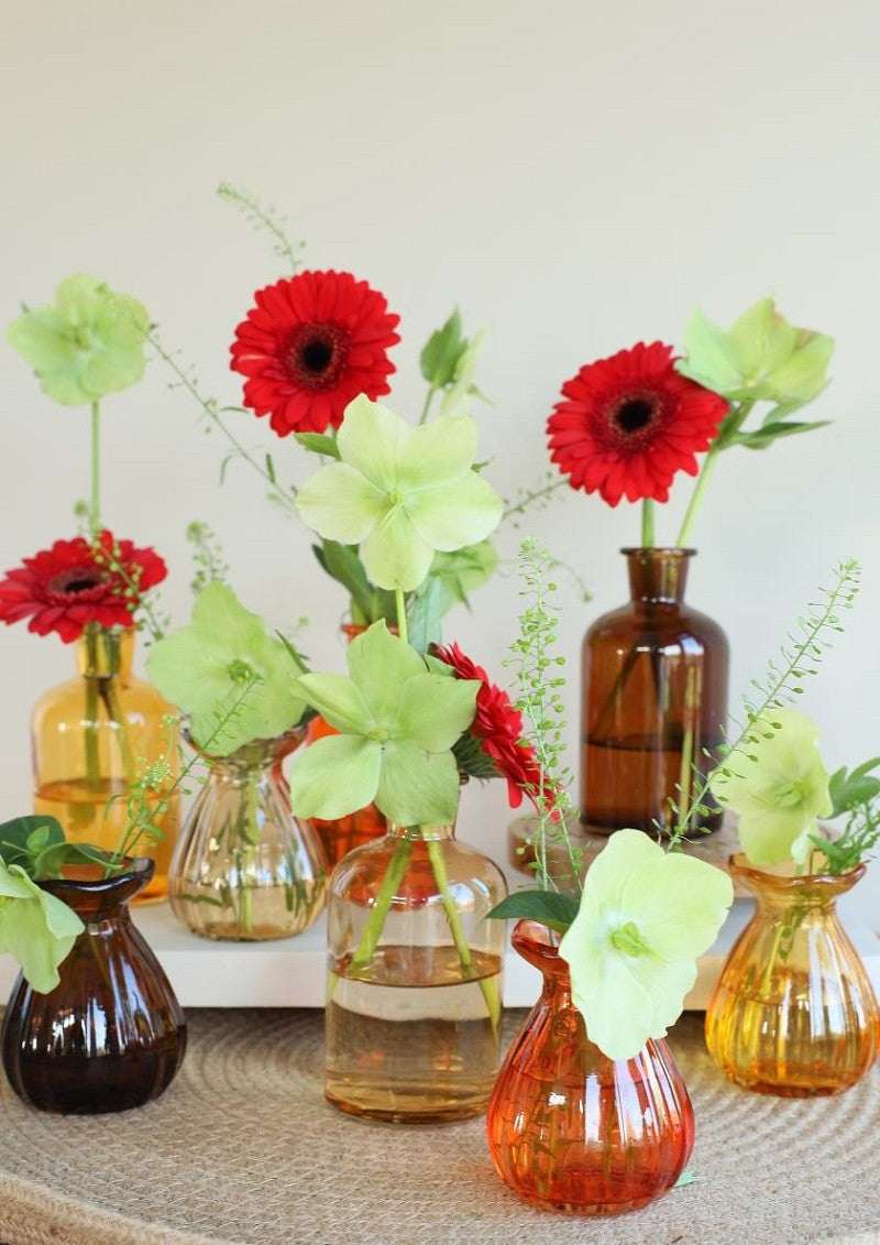 Vaso di fiori Ø7 h: 9 cm Assorti (12 pz) [IFS-29802]