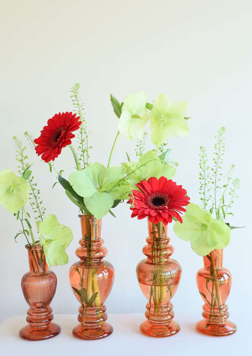 Vaso Venezia Ambra H: 11,3 x Ø5 cm (12 pz) [IFS-29883]