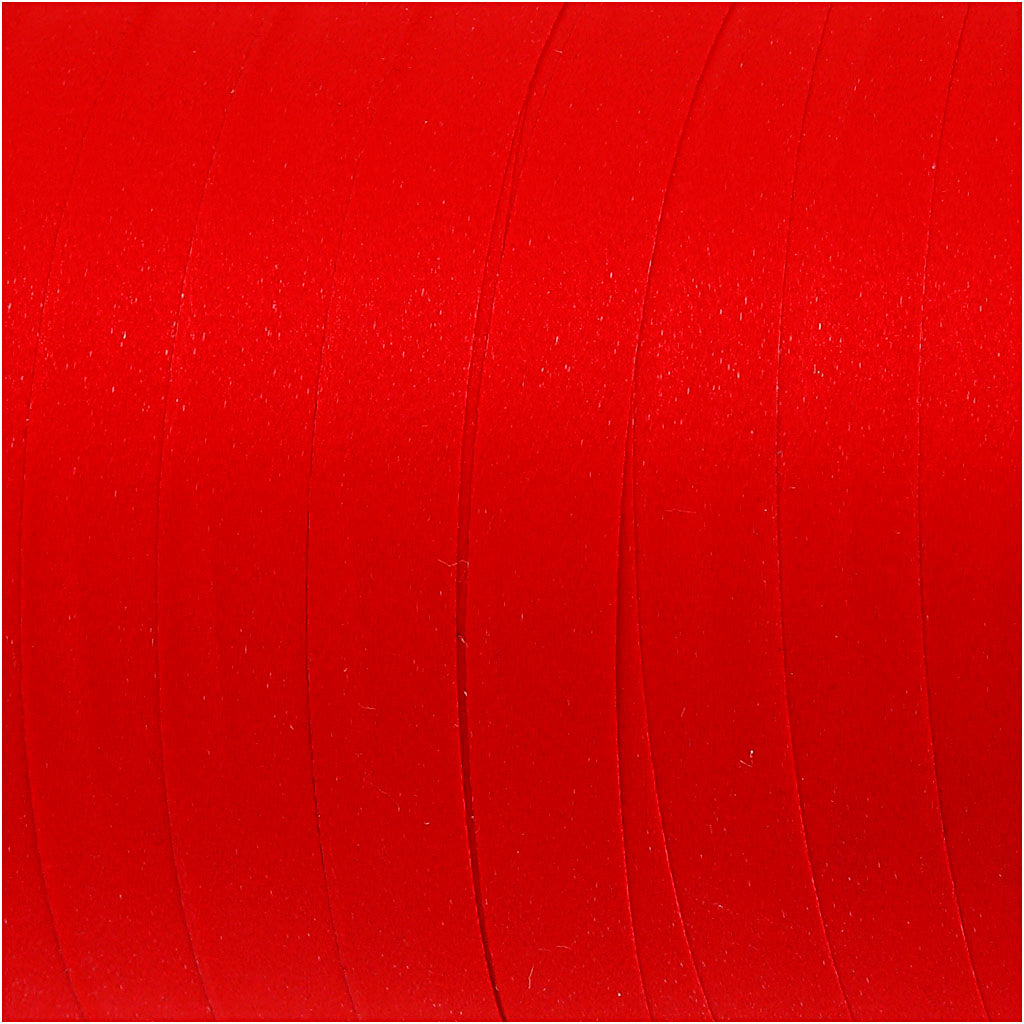 Nastro arricciabile, L: 10 mm, opaco, rosso, 250 m/ 1 rot. [HOB-20026]
