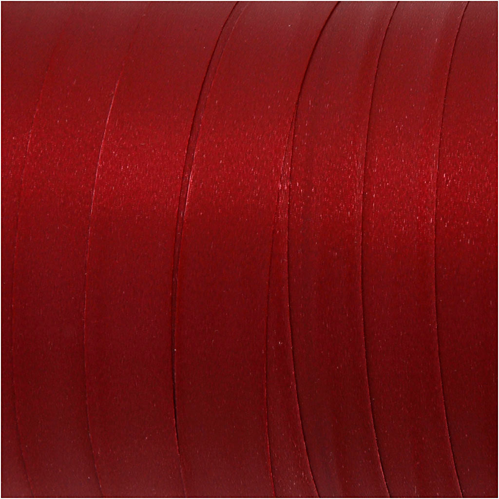 Nastro arricciabile, L: 10 mm, opaco, rosso scuro, 250 m/ 1 rot. [HOB-20029]