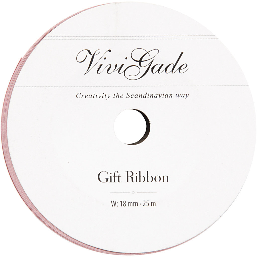 Nastro arricciabile, L: 18 mm, opaco, rosso chiaro, 25 m/ 1 rot. [HOB-20038]