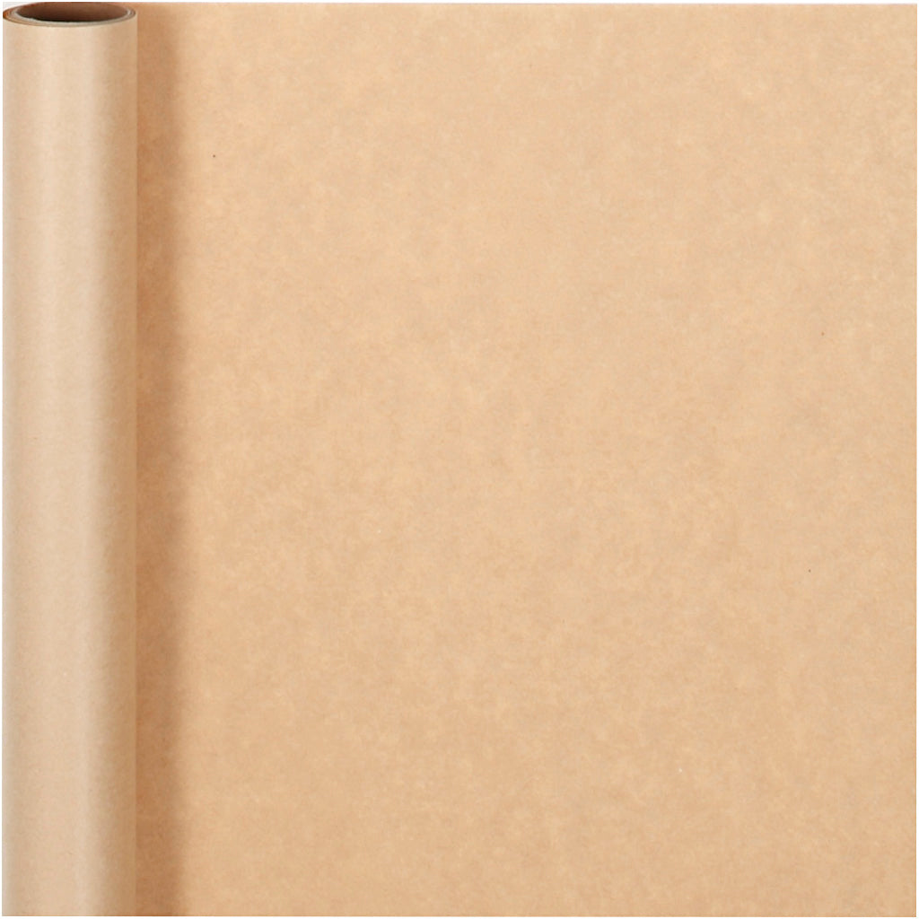 Carta regalo, L: 50 cm, 60 g, beige, 5 m/ 1 rot. [HOB-20264]