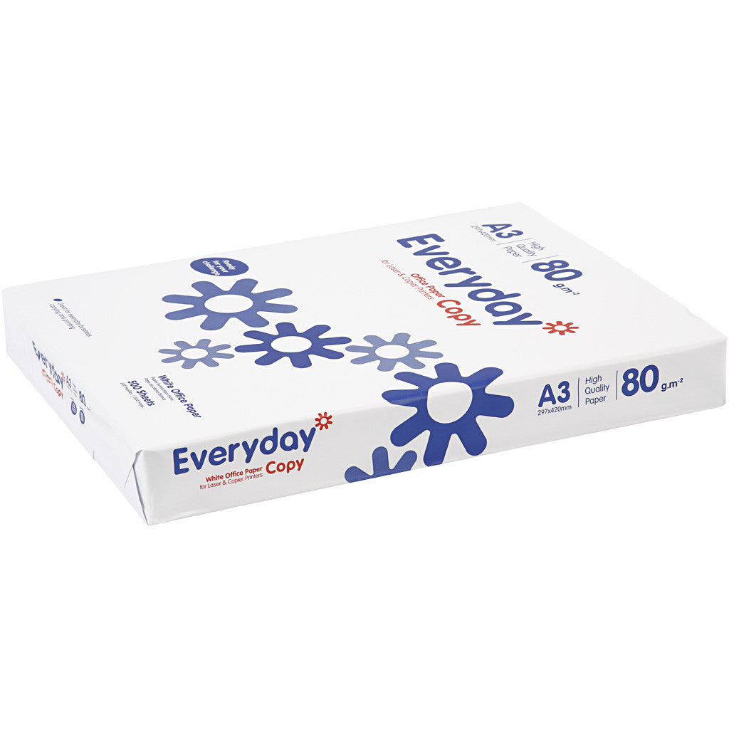 Carta da Disegno, A3, foglio 297x420 mm, 80 g, bianco, 500 fgl./ 1 conf. [HOB-204220]