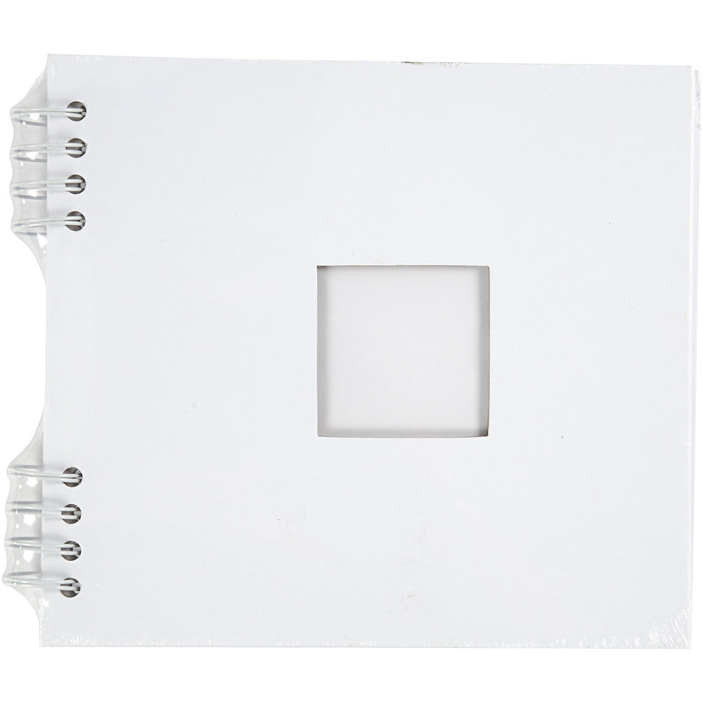 Blocco per schizzi ad anelli, misura 20x20 cm, 250 g, bianco, 1 pz [HOB-20445]