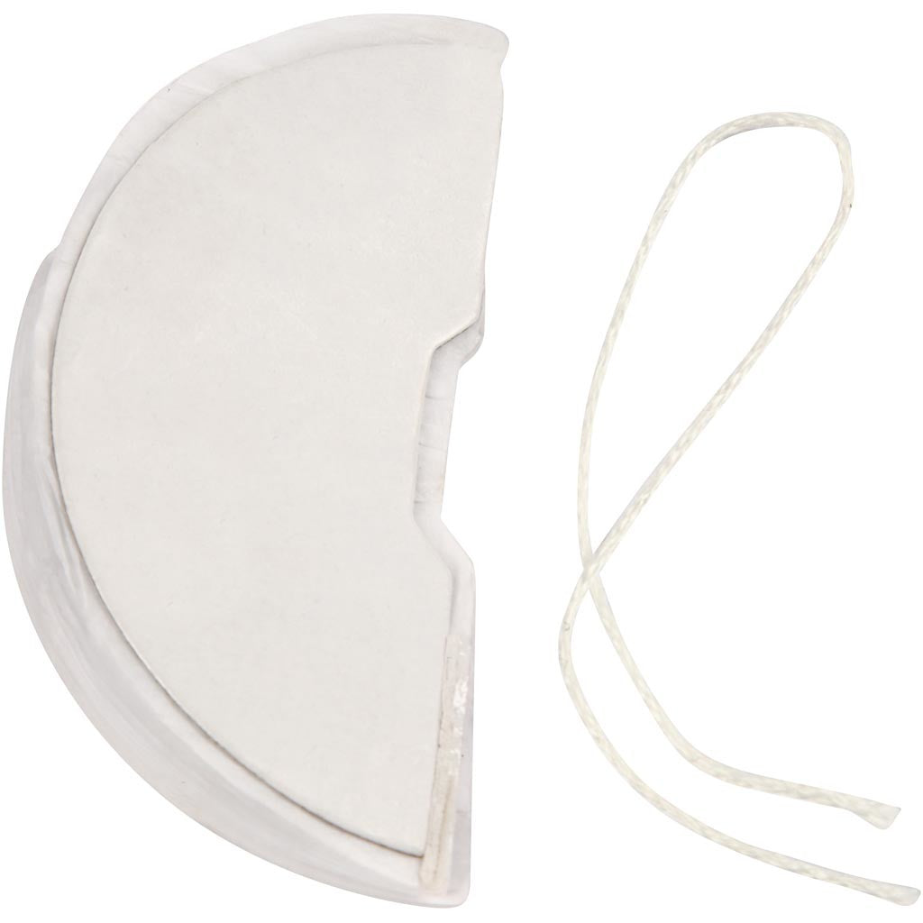 Decorazioni a nido d'ape, diam 8 cm, bianco, 10 pz/ 1 conf. [HOB-20463]