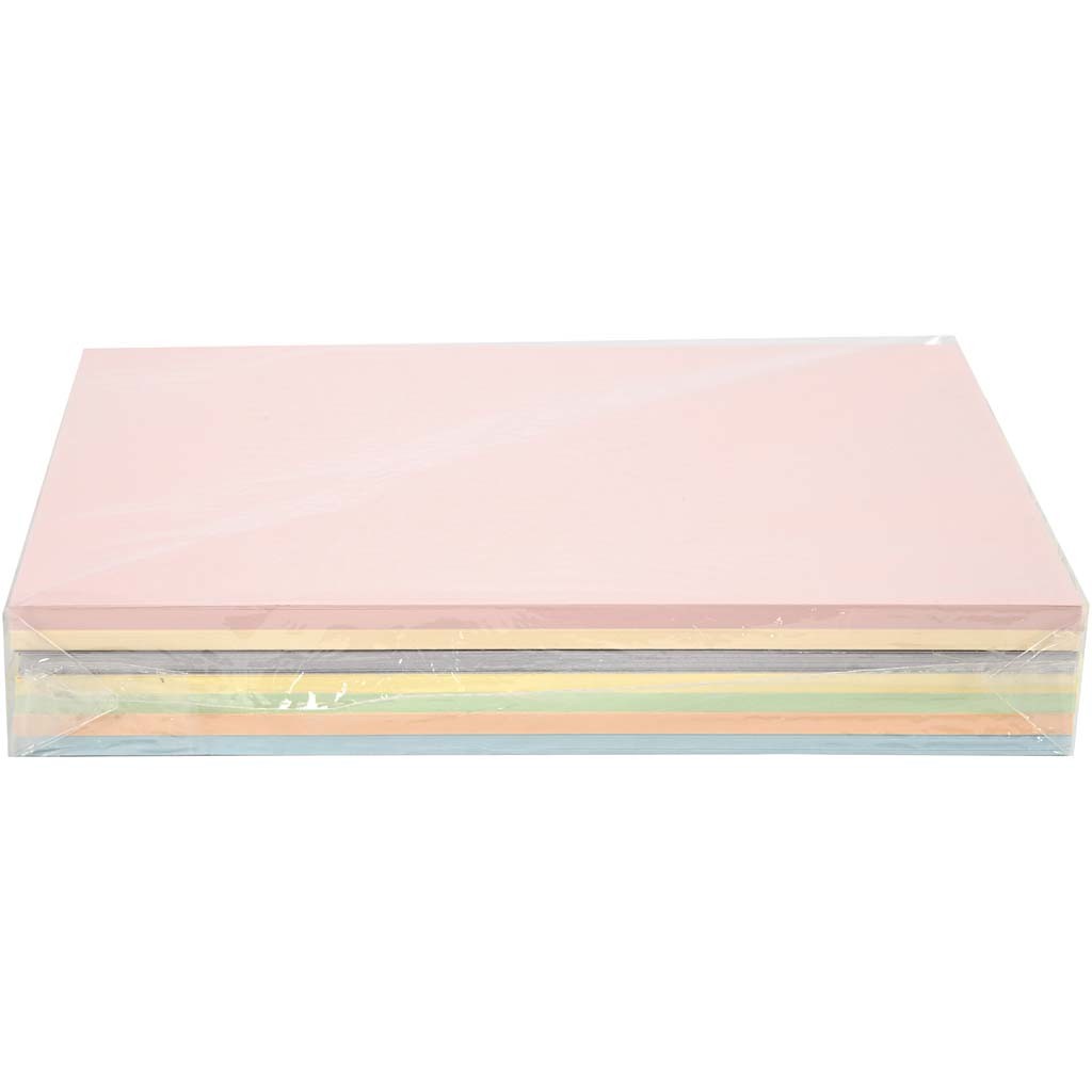Carta Colorata, A4, foglio 210x297 mm, 160 g, colori pastello, 210 fgl. asst./ 1 conf. [HOB-20550]