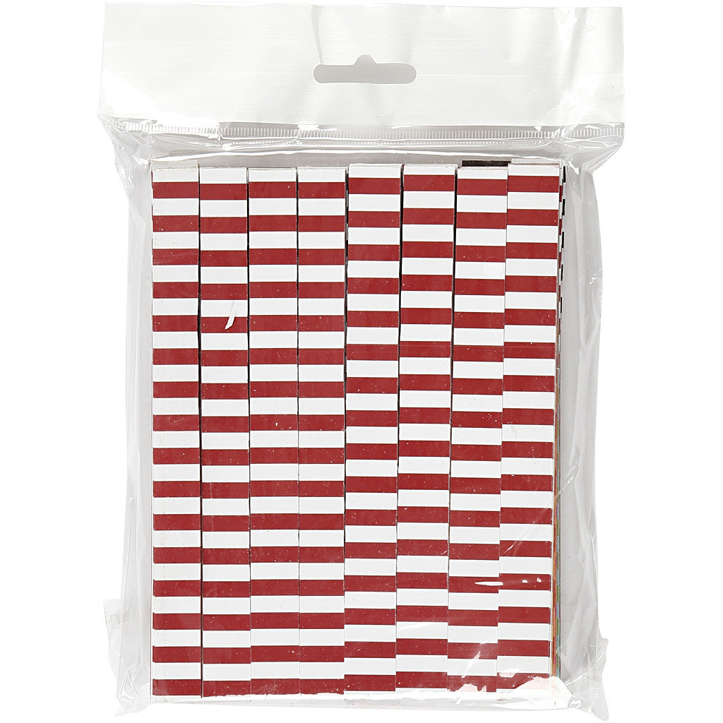 Catene di carta, a motivi, L: 16 cm, L: 15 mm, 2400 pz/ 1 conf. [HOB-20783]