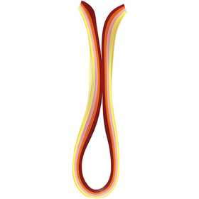 Strisce quilling, L: 78 cm, L: 5 mm, 120 g, arancio, rosa, rosso, giallo, 100 pz/ 1 conf. [HOB-20795]