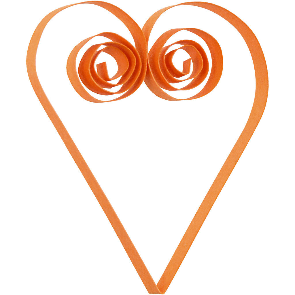 Strisce quilling, L: 78 cm, L: 5 mm, 120 g, arancio, rosa, rosso, giallo, 100 pz/ 1 conf. [HOB-20795]