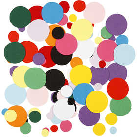 Ritagli per Mosaici, rotondo, diam 10+15+20 mm, 180 g/ 1 conf. [HOB-21009]