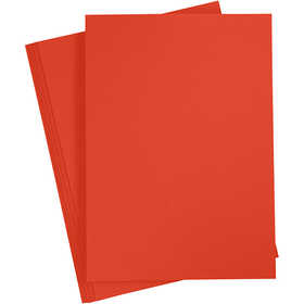 Cartoncino Colorato, A4, foglio 210x297 mm, 180 g, rosso, 20 fgl./ 1 conf. [HOB-21114]